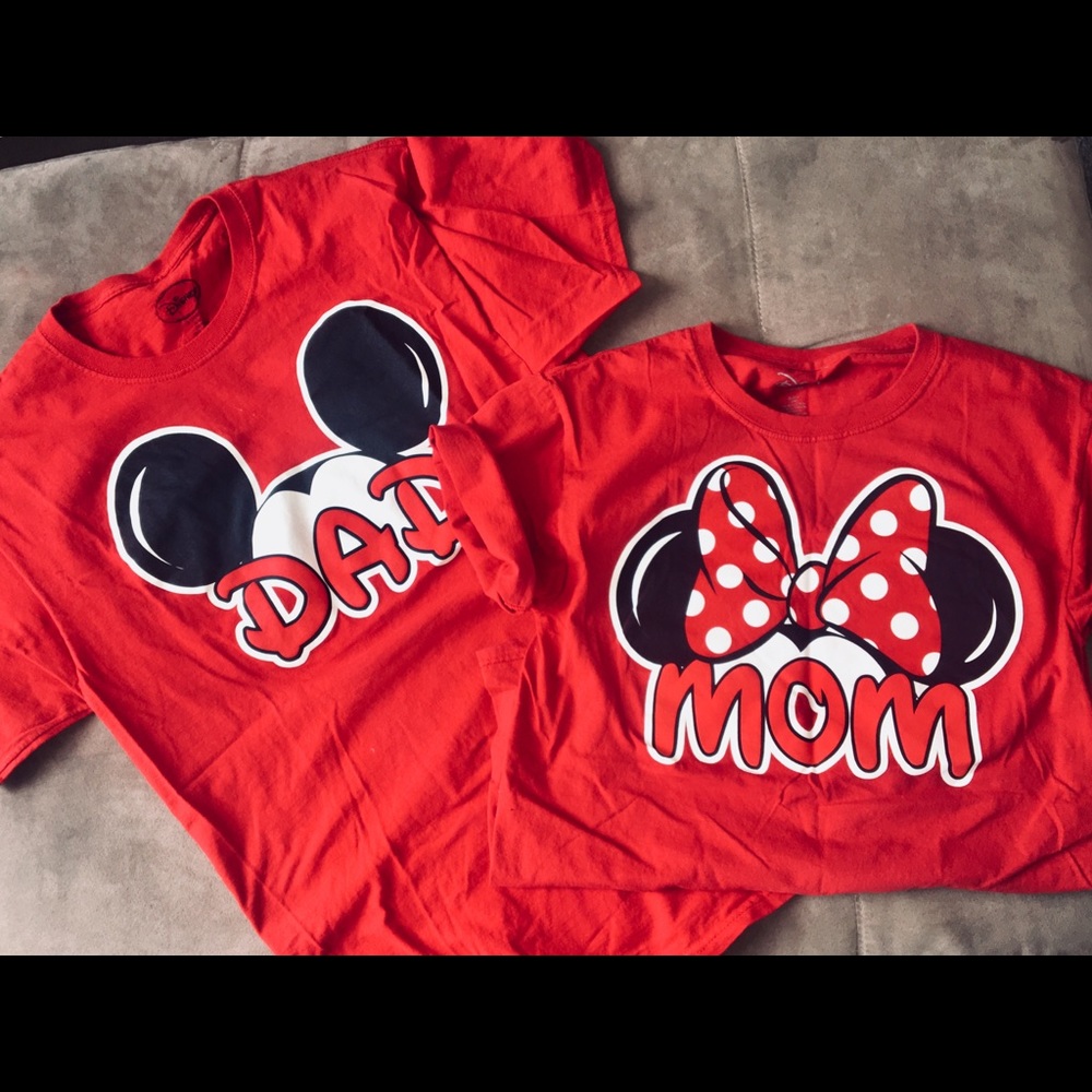Mom & Dad Disney shirts!